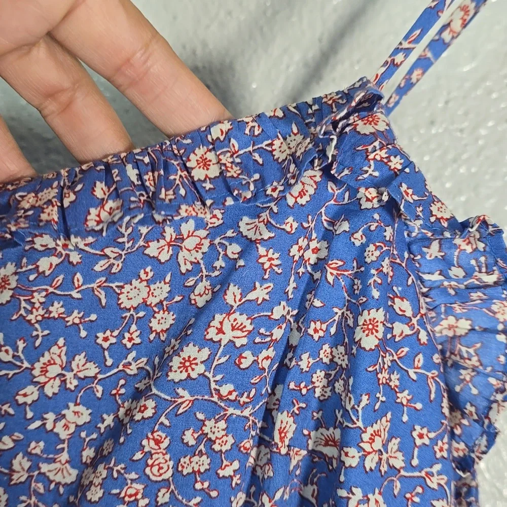 Madewell Cami Ruffle Hem Mini Floral Print Dress - Picture 4 of 12